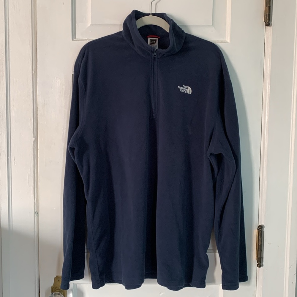 The North Face blue lightweight fleece 1/2 zip, XL